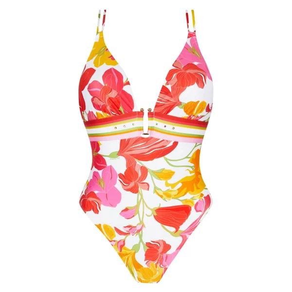 Maillot de bain 1 pièce nageur séduction ENVOLÉE FLORALE Bouquet Floral