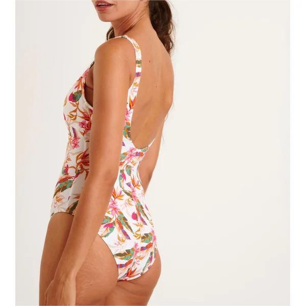 Maillot de bain 1p armatures Nancie Barberia Ecru