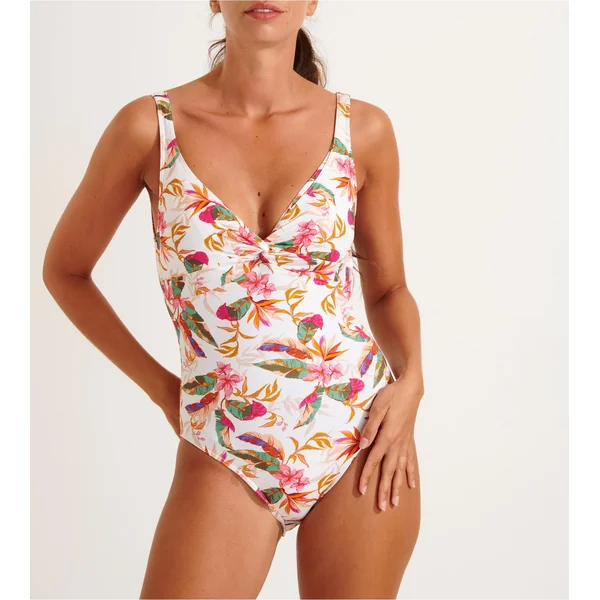 Maillot de bain 1p armatures Nancie Barberia Ecru