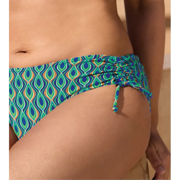 Maillot de bain 2 pièces imprimé Paon Bleu Turquoise