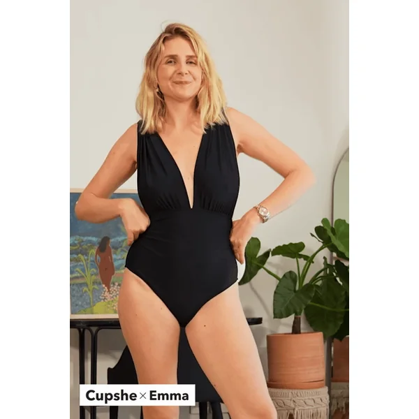 Maillot de bain amincissant à armature noir