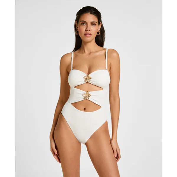 Maillot de bain Crinkle - Blanc