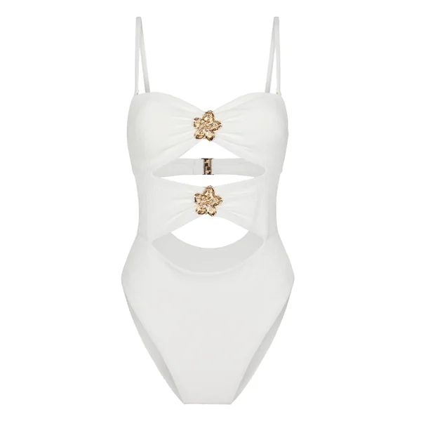 Maillot de bain Crinkle - Blanc