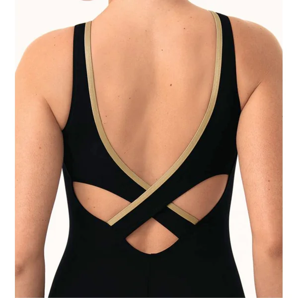 Maillot de bain de sport noir pour prothèses