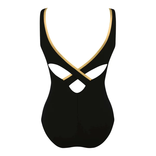 Maillot de bain de sport noir pour prothèses