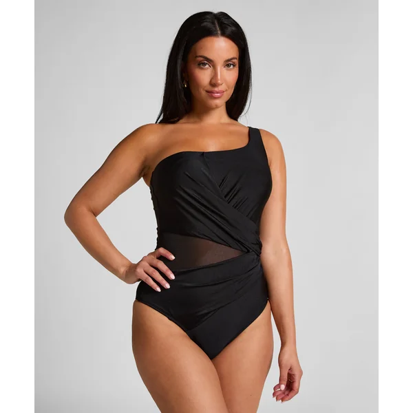 Maillot de bain Shaping Shell Mesh - Noir