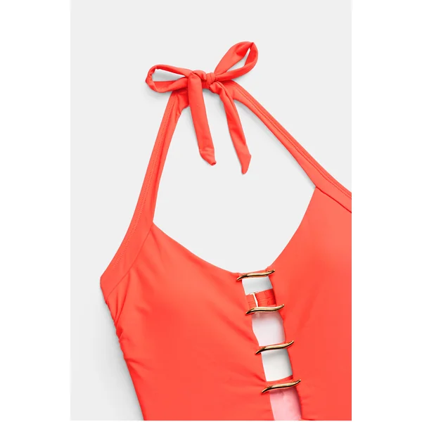 Maillot de bain une pièce corail
