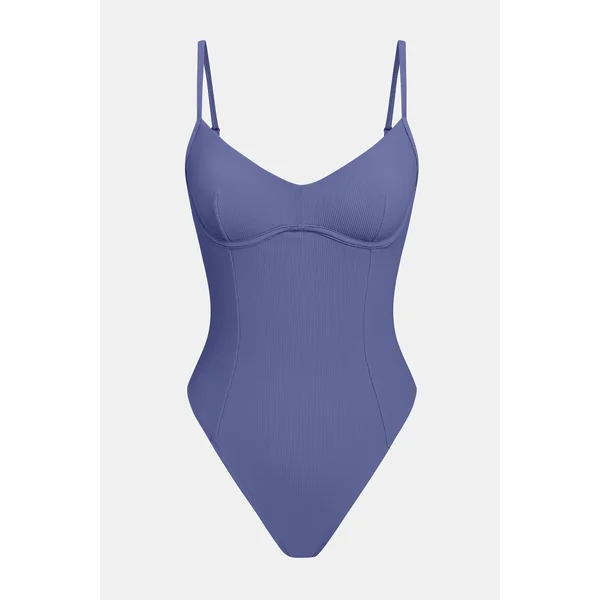 Maillot de bain une pièce découpe au dos