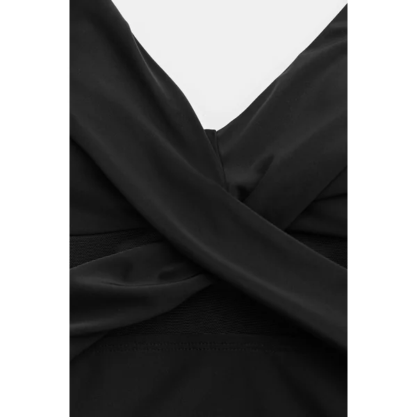 Maillot de bain une pièce en mesh à emballage découpé