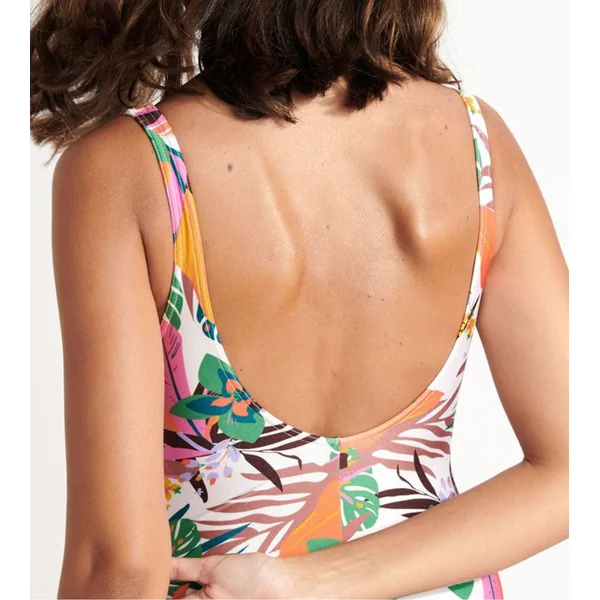 Maillot de bain une pièce floral Nancie Cantera Écru