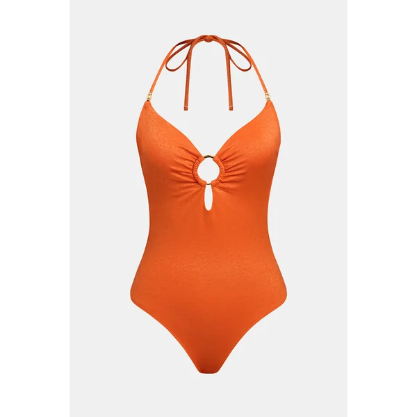 Maillot de bain une pièce orange