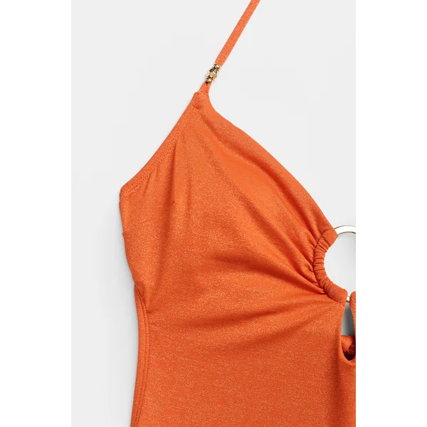 Maillot de bain une pièce orange