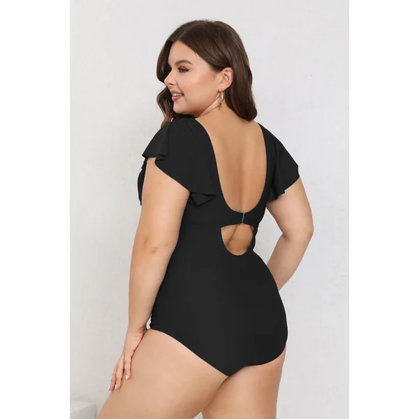 Maillot de bain une pièce ventre plat amincissant noir
