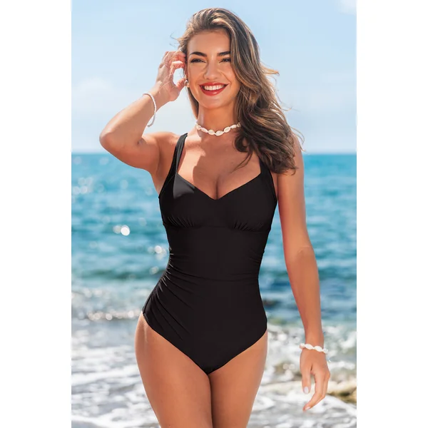 Maillot de bain une pièce ventre plat bas couverture classique
