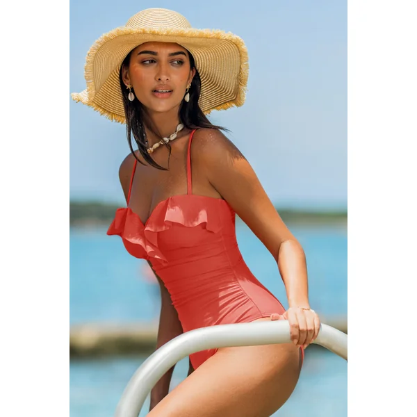 Maillot de bain une pièce ventre plat bonnets moulés