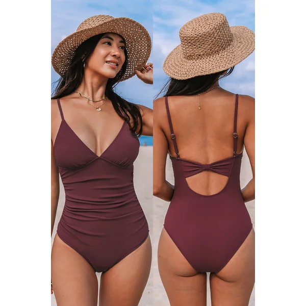 Maillot de bain une pièce ventre plat bourgogne