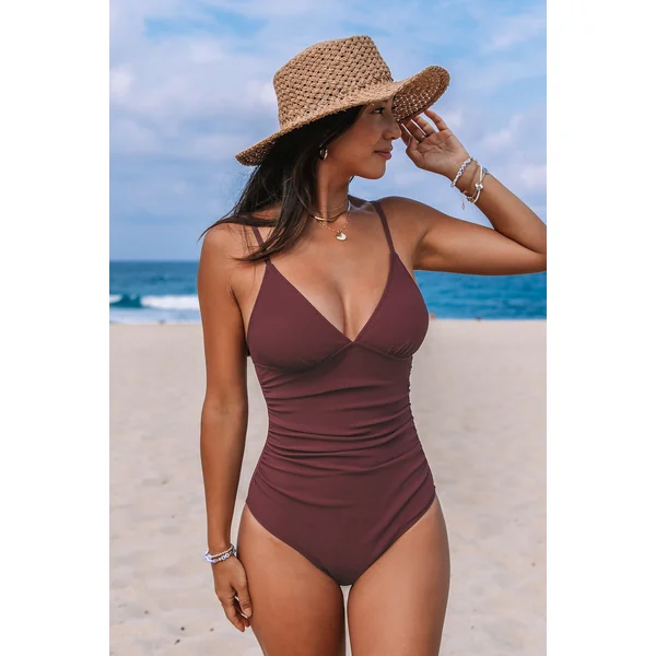 Maillot de bain une pièce ventre plat bourgogne