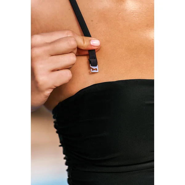 Maillot de bain une pièce ventre plat haut col cœur