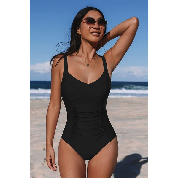 Maillot de bain une pièce ventre plat jambe basse