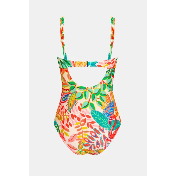 Maillot de bain une pièce ventre plat multicolore
