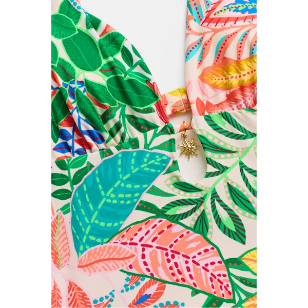 Maillot de bain une pièce ventre plat multicolore