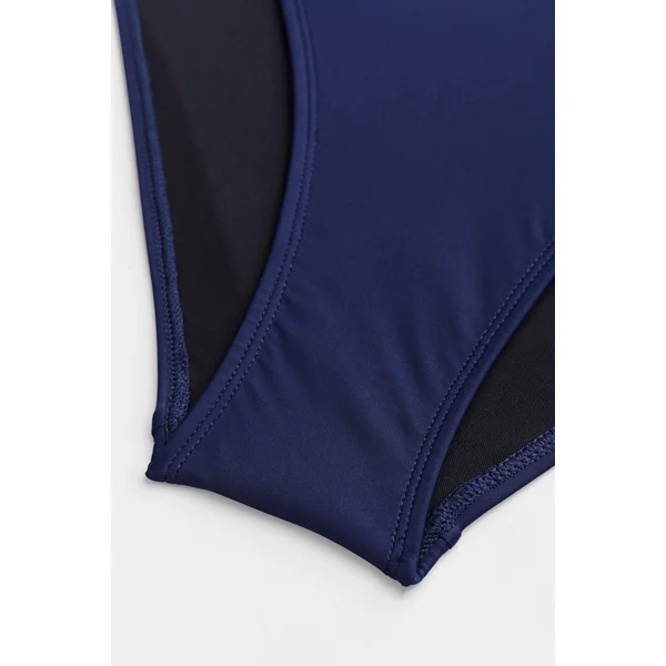Maillot de bain une pièce à col en V ventre plat amincissant