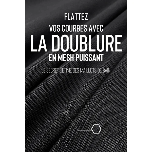 Maillot de bain une pièce à col licou en V sculptant