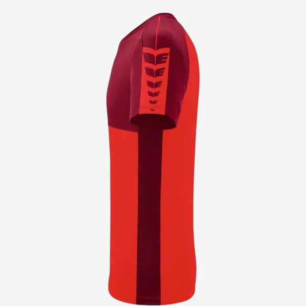 Maillot manches courtes Erima Homme - Rouge/Bordeaux