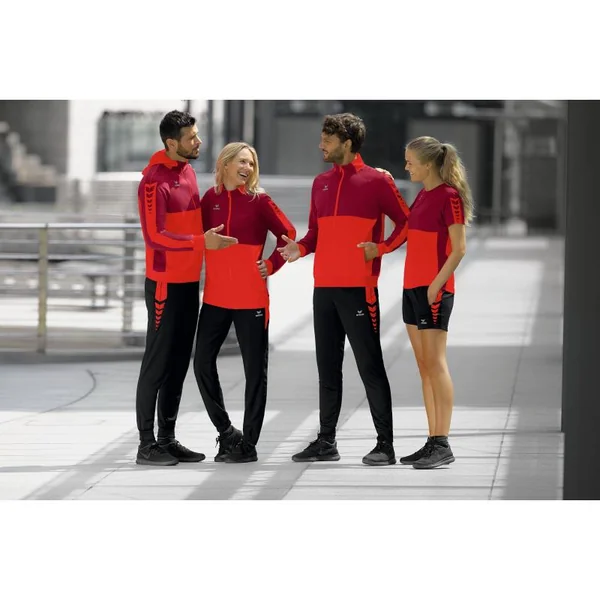 Maillot manches courtes Erima Homme - Rouge/Bordeaux