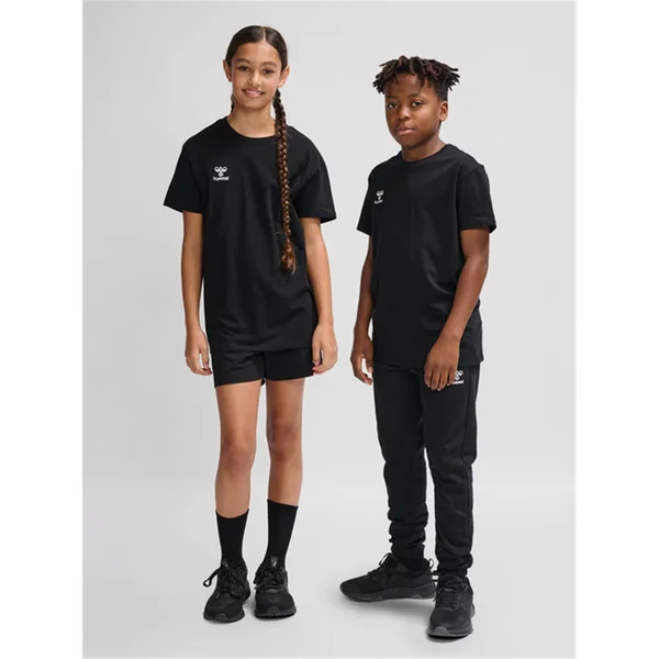 Maillot manches courtes Hummel Enfant - Coton Noir
