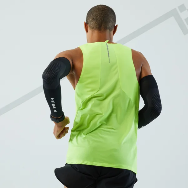 Manchettes couvre-bras running homme femme - KIPRUN noir
