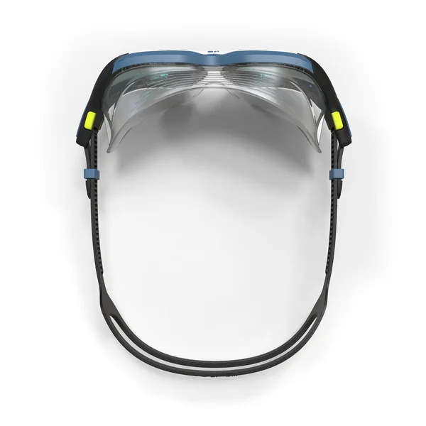 Masque de piscine Active - verres miroirs - grande taille - noir bleu