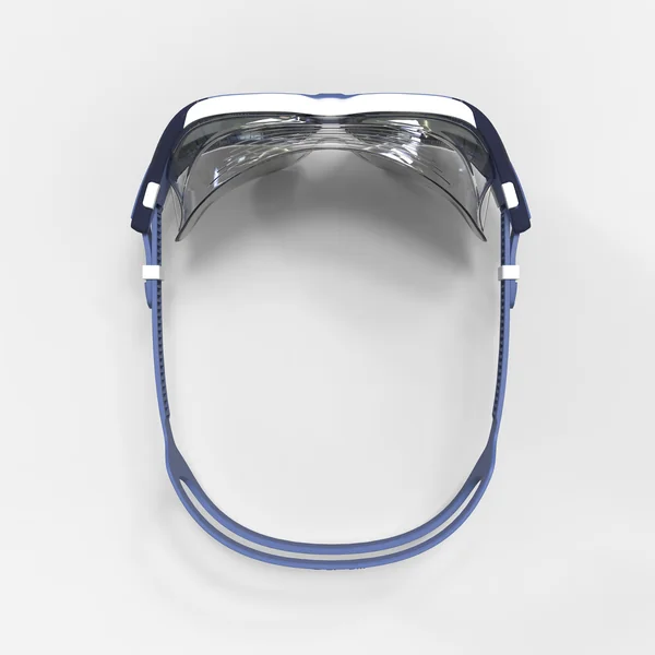 Masque de Piscine - Active - verres miroirs - petite taille - bleu blanc