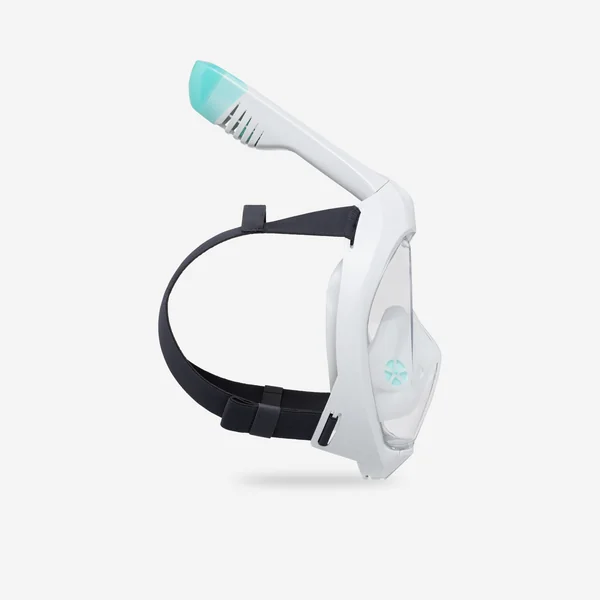 Masque easybreath snorkeling de surface adulte, gris -sans sac-