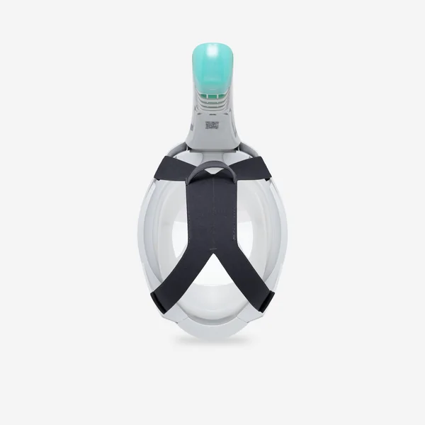 Masque easybreath snorkeling de surface adulte, gris -sans sac-