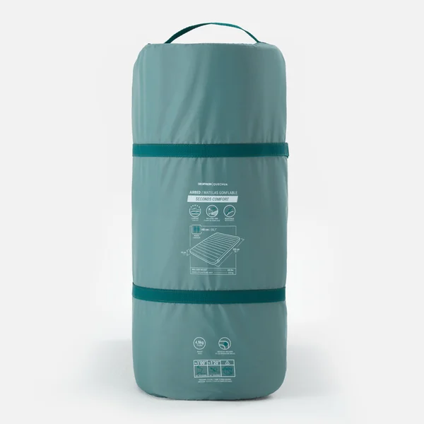 Matelas gonflable de camping 2 personnes, 200x140cm, Air seconds comfort