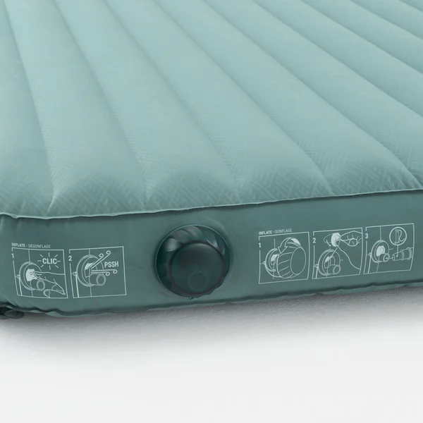 Matelas gonflable de camping 2 personnes, 200x140cm, Air seconds comfort