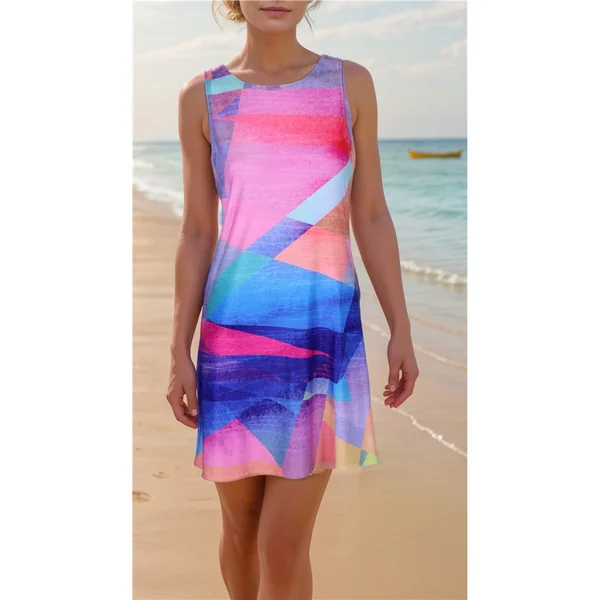 Miss Versa - Robe courte Ligne A à col rond Resort X-Large Amy