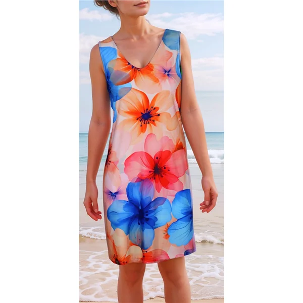 Miss Versa - Robe courte Ligne droite avec col en V Urban Small Charmaine