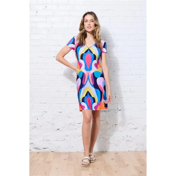 Miss Versa - Robe Resort ligne A avec manche courte X-Small Madeline