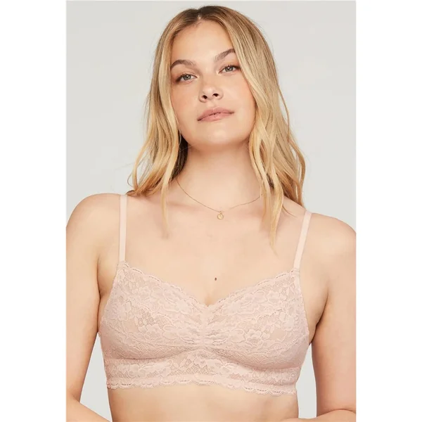 Montelle - Bralette en dentelle avec bretelles ajustables et maintien ferme 34 (75) B-C Sable