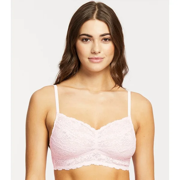 Montelle - Bralette en dentelle avec bretelles ajustables et maintien ferme 34 (75) F-G Blush