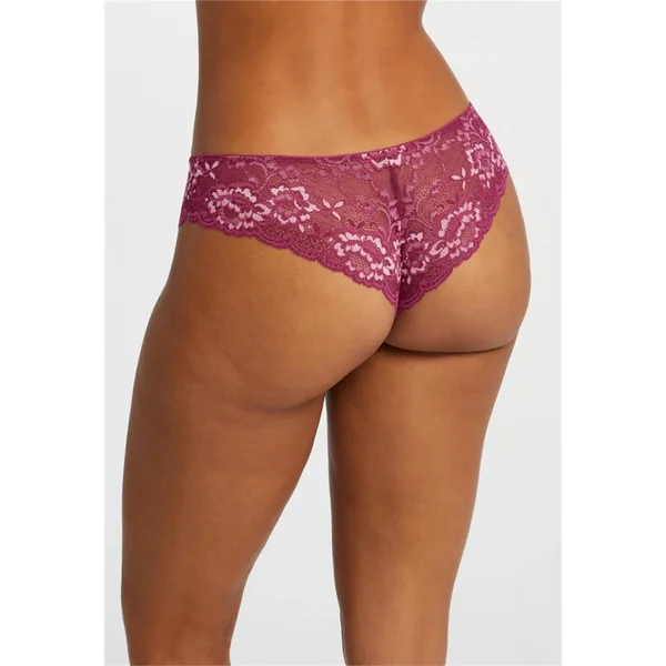 Montelle - Culotte brazilienne en dentelle Cranberry X-Large