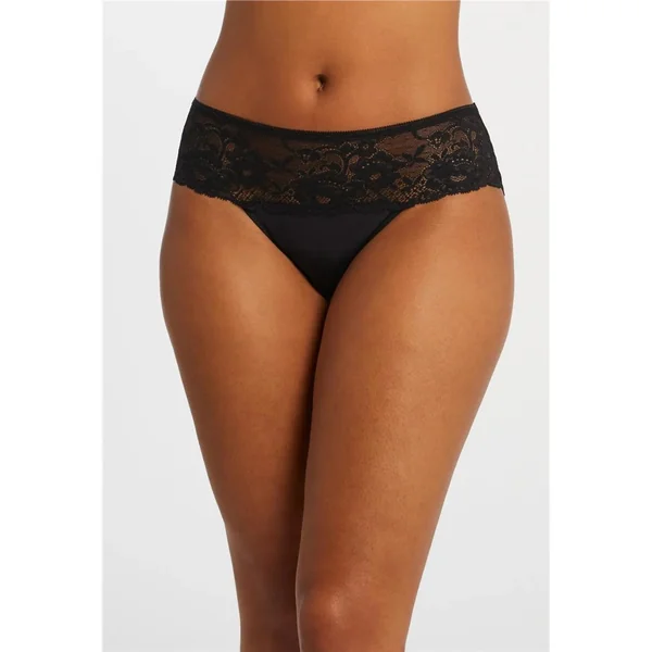 Montelle - Culotte hipster avec dentelle Noir Large