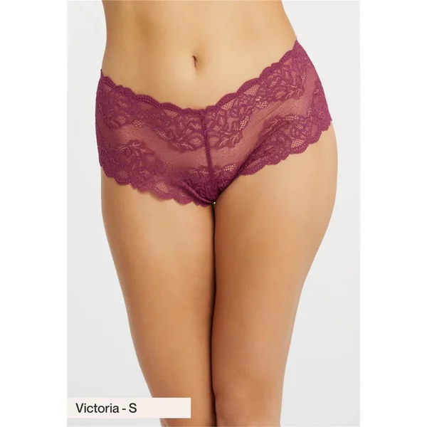 Montelle - Culotte shorty/cheeky en dentelle Cranberry Medium The Essentials