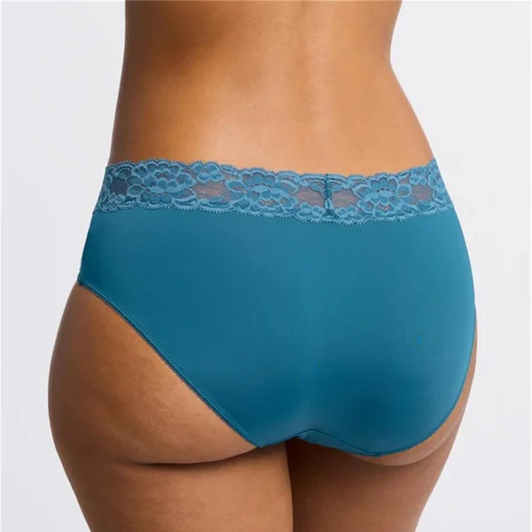 Montelle - Culotte Taille Haute avec bordure en dentelle Surf & Mint XX-Large Intimates Brief