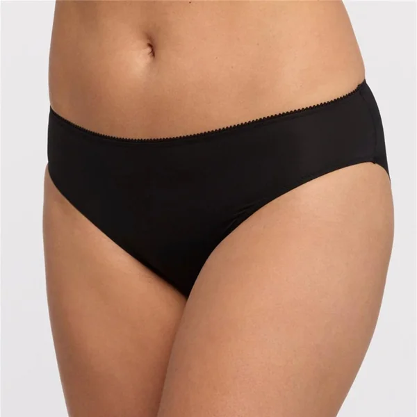 Montelle - Culotte échancréé sans couture Antidérapante Noir XX-Large