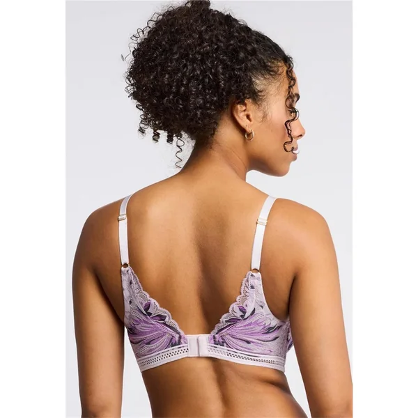 Montelle - Soutien-gorge sans armature 34 (75) E Lavender Print Lavender Fields