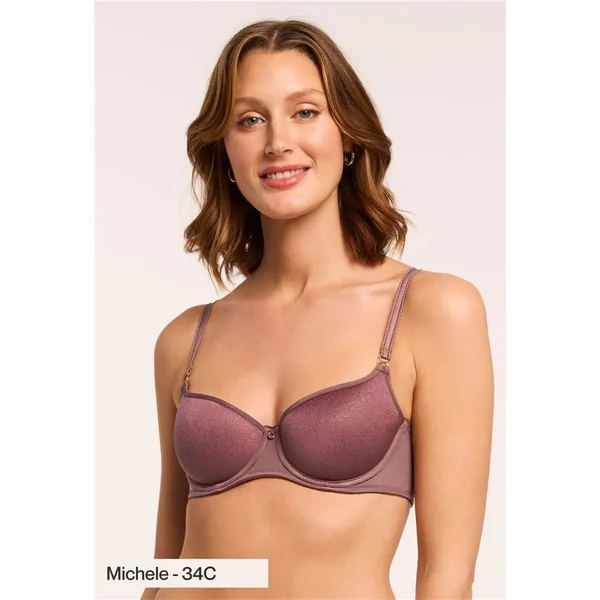 Montelle - Soutien-gorge spacer avec cerceau balconnet 34 (75) E Woodrose