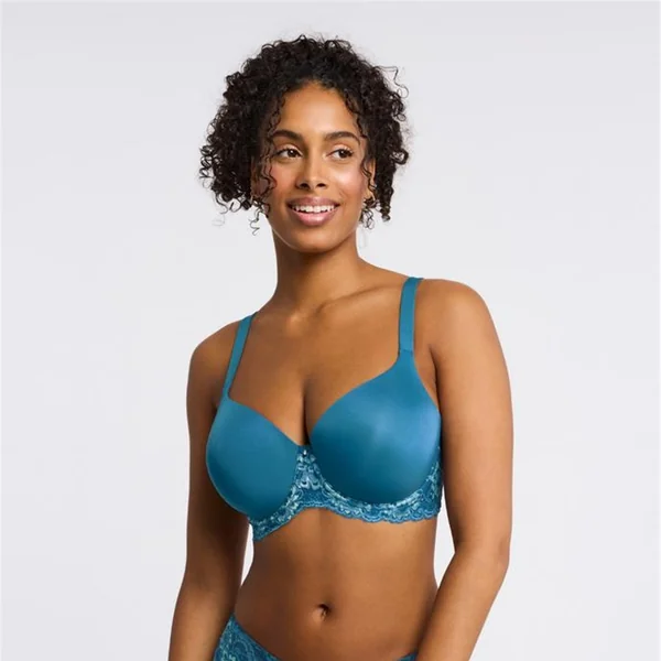 Montelle - Soutien-gorge T-Shirt Enveloppant 34 (75) C Surf & Mint Pure Plus